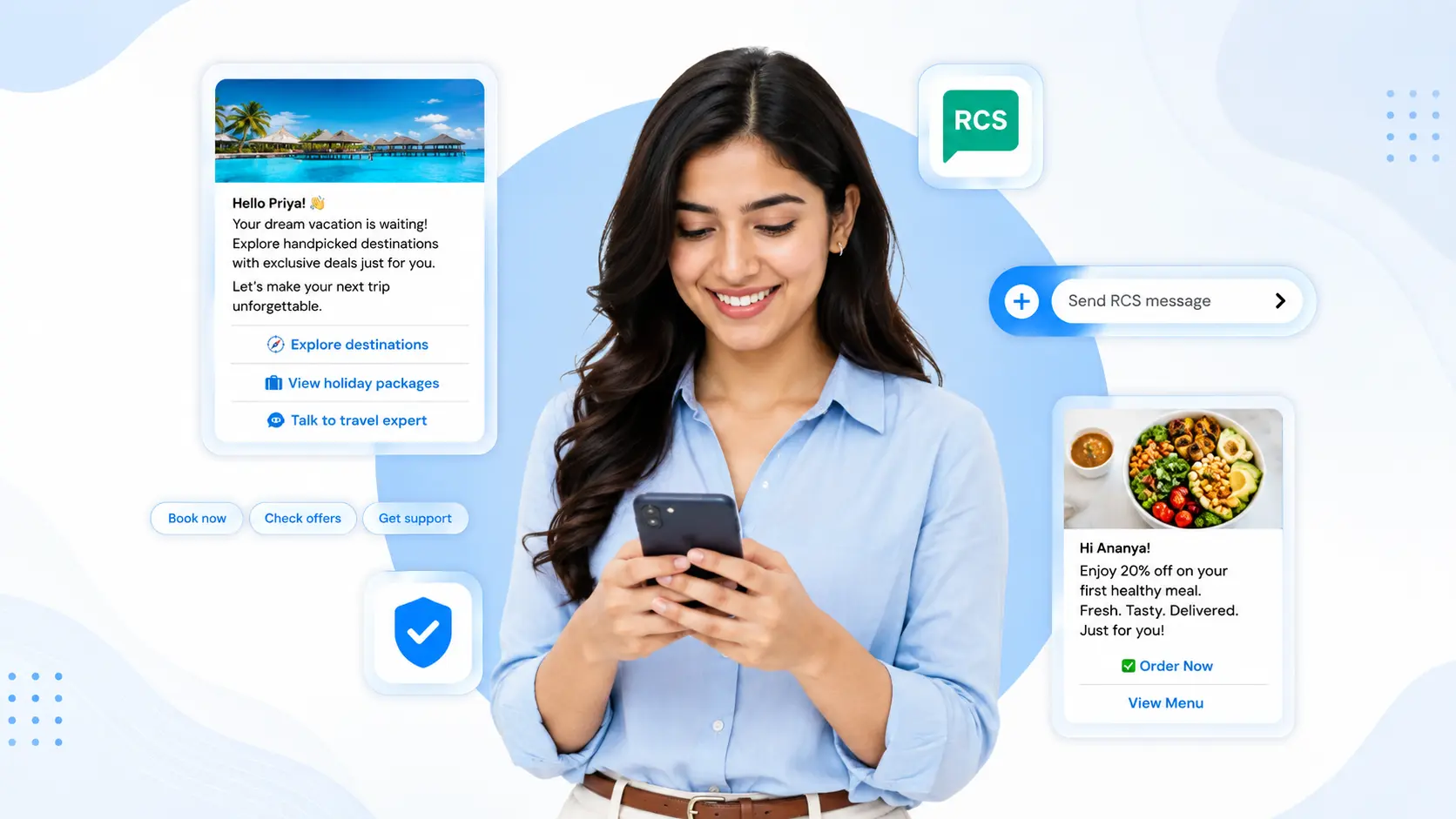 Google RCS agent verification and rich card campaign setup — Ojiva AI messaging platform