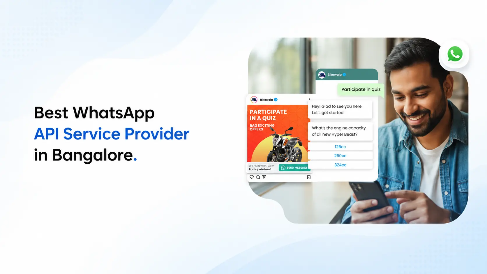Best WhatsApp API service provider in Bangalore — Ojiva AI WhatsApp Business API platform dashboard