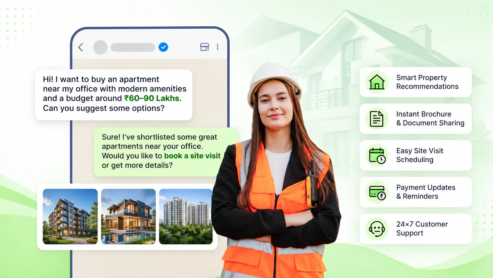 Manual property enquiry handling vs WhatsApp automation for real estate teams — Ojiva AI comparison