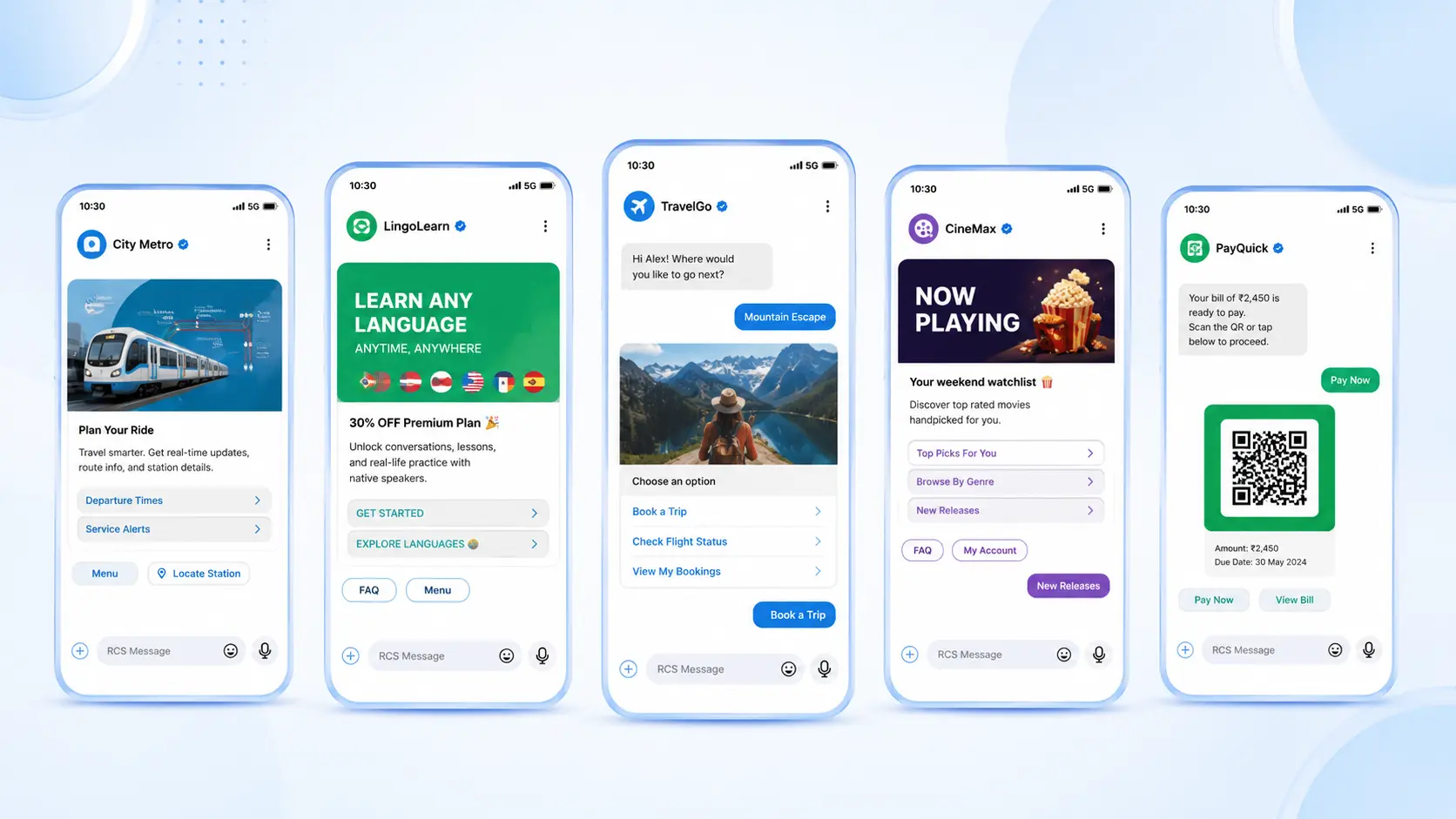 RCS messaging pricing in India — Ojiva AI verified sender rich media campaign example