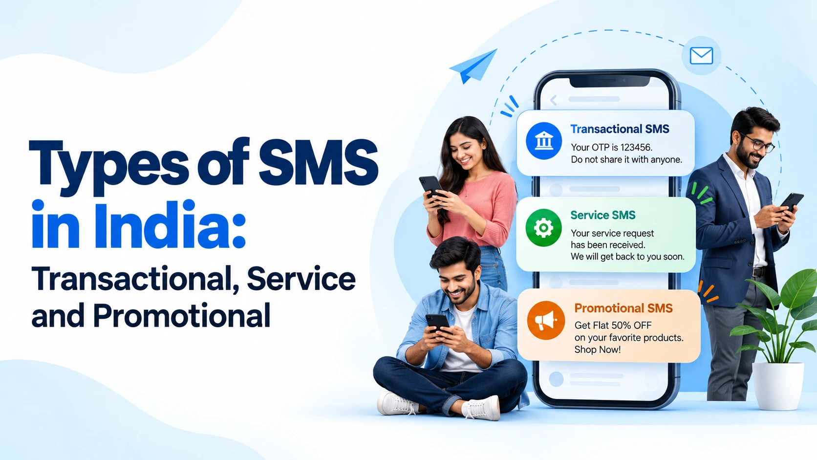 Types of SMS in India: Transactional, Service and Promotional