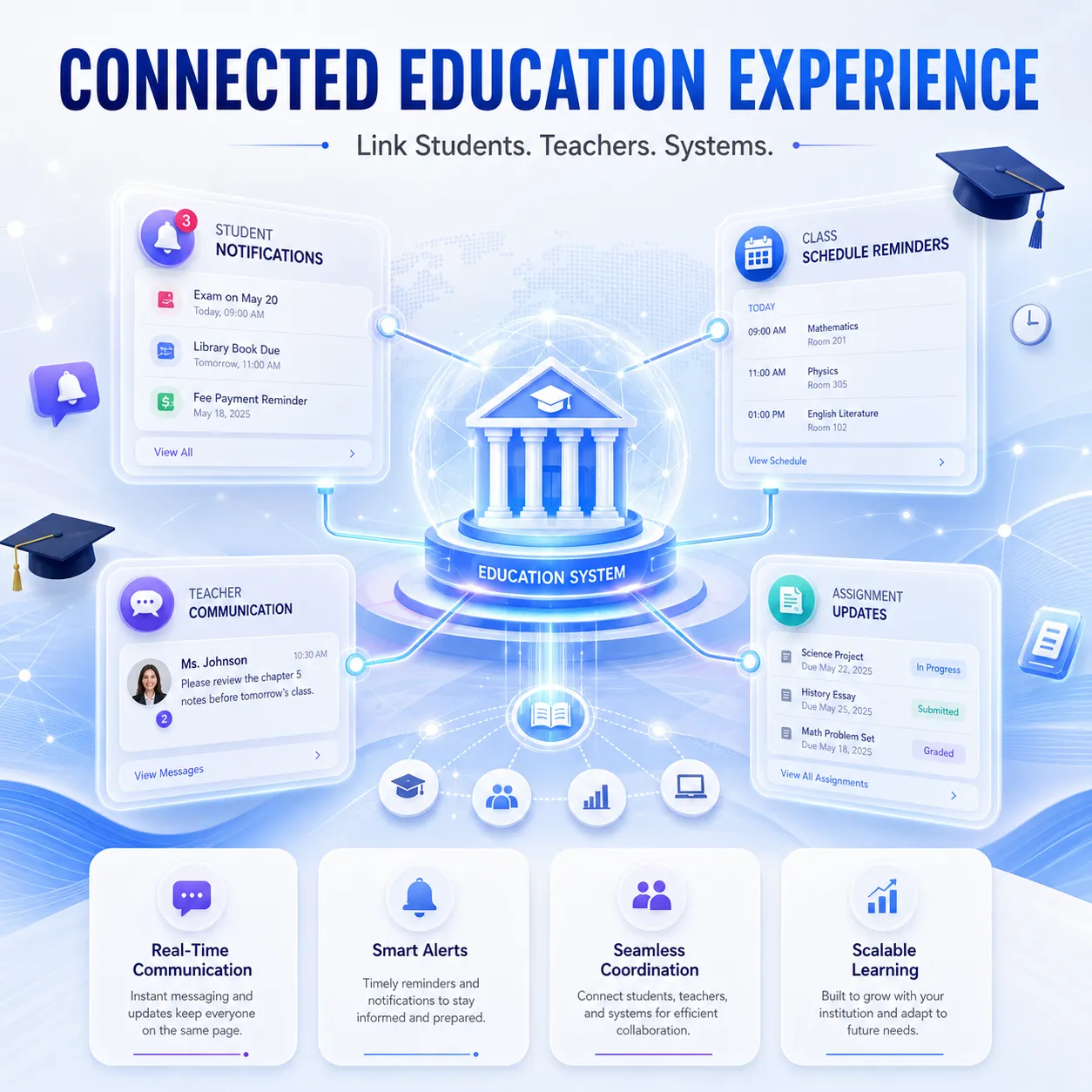 Education & EdTech WhatsApp API — Admission counselling, parent updates & fee collection on WhatsApp