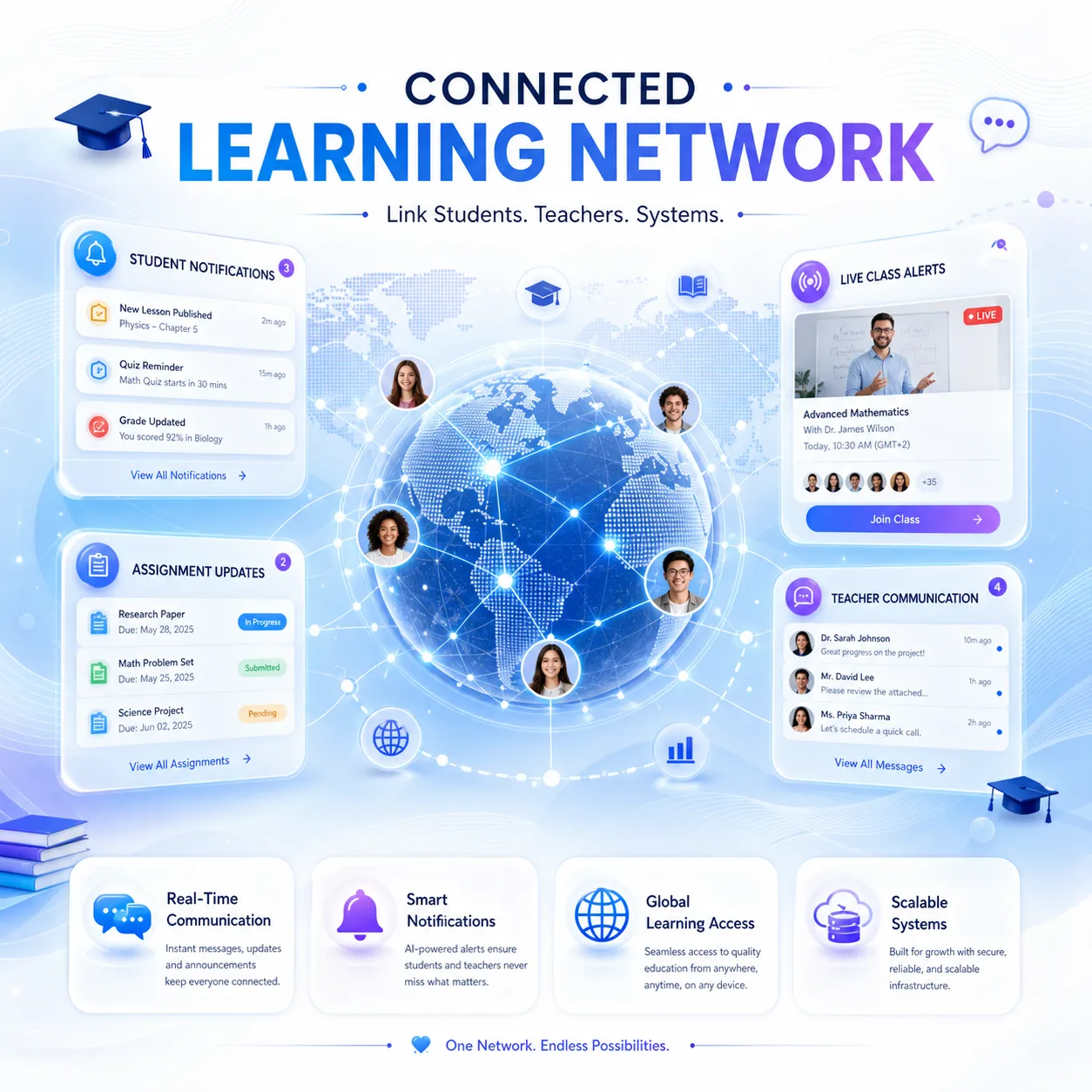 Education & EdTech RCS Messaging — Rich result cards, event invitations & branded school communication via RCS