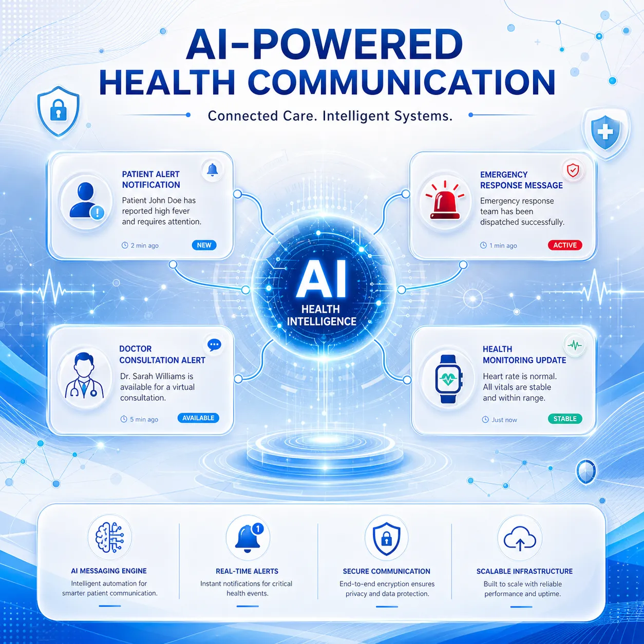 Healthcare RCS Messaging — Branded hospital RCS messages with verified sender identity